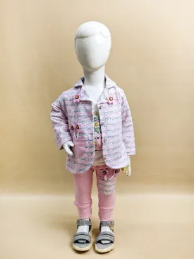 1Yr - 4Yrs Flower Light Pink Suit For Girls MG GS79