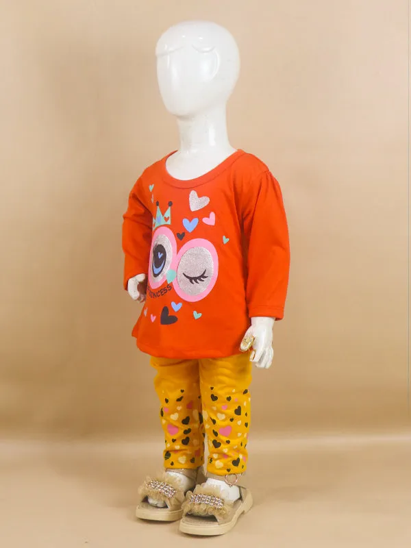 1Yr - 4Yrs Princess Orange Suit For Girls RG GS49