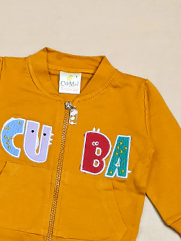 3Mth - 9Mth Cuba Mustard Baba Suit For Newborns NBS148