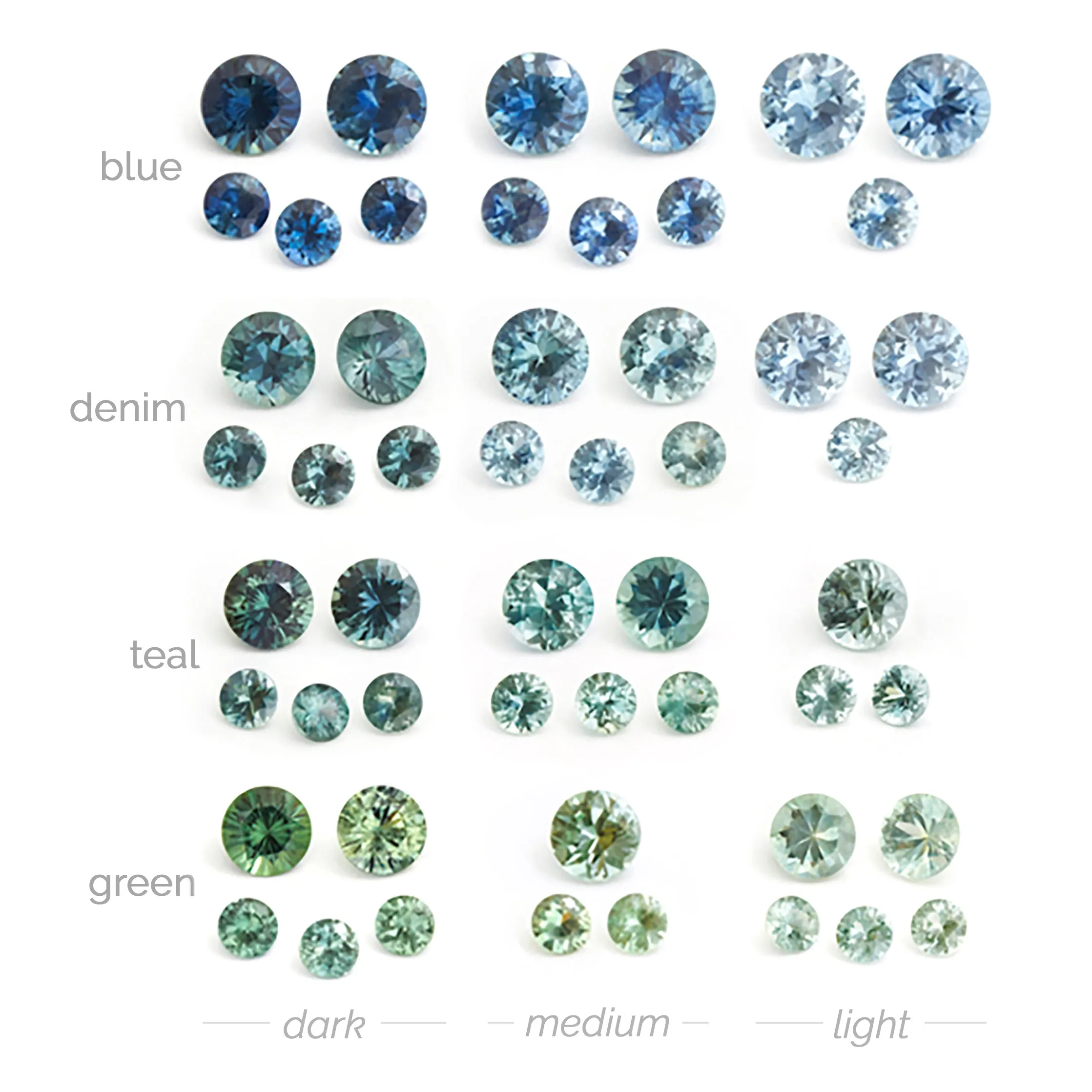 4 to 5.5mm Light Blue Montana Sapphire Rounds