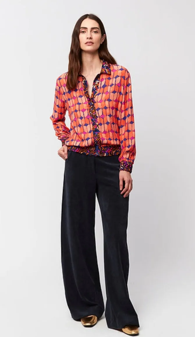 50010 Aura Orange Mix Blouse