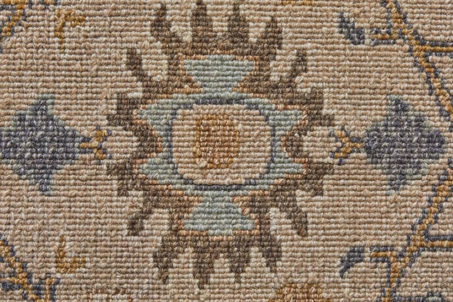 Aleska Oriental Tan/Blue/Gold Rug