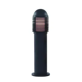 Aluminium IP44 Black Bollard Light Polycarbonate Diffuser 45cm