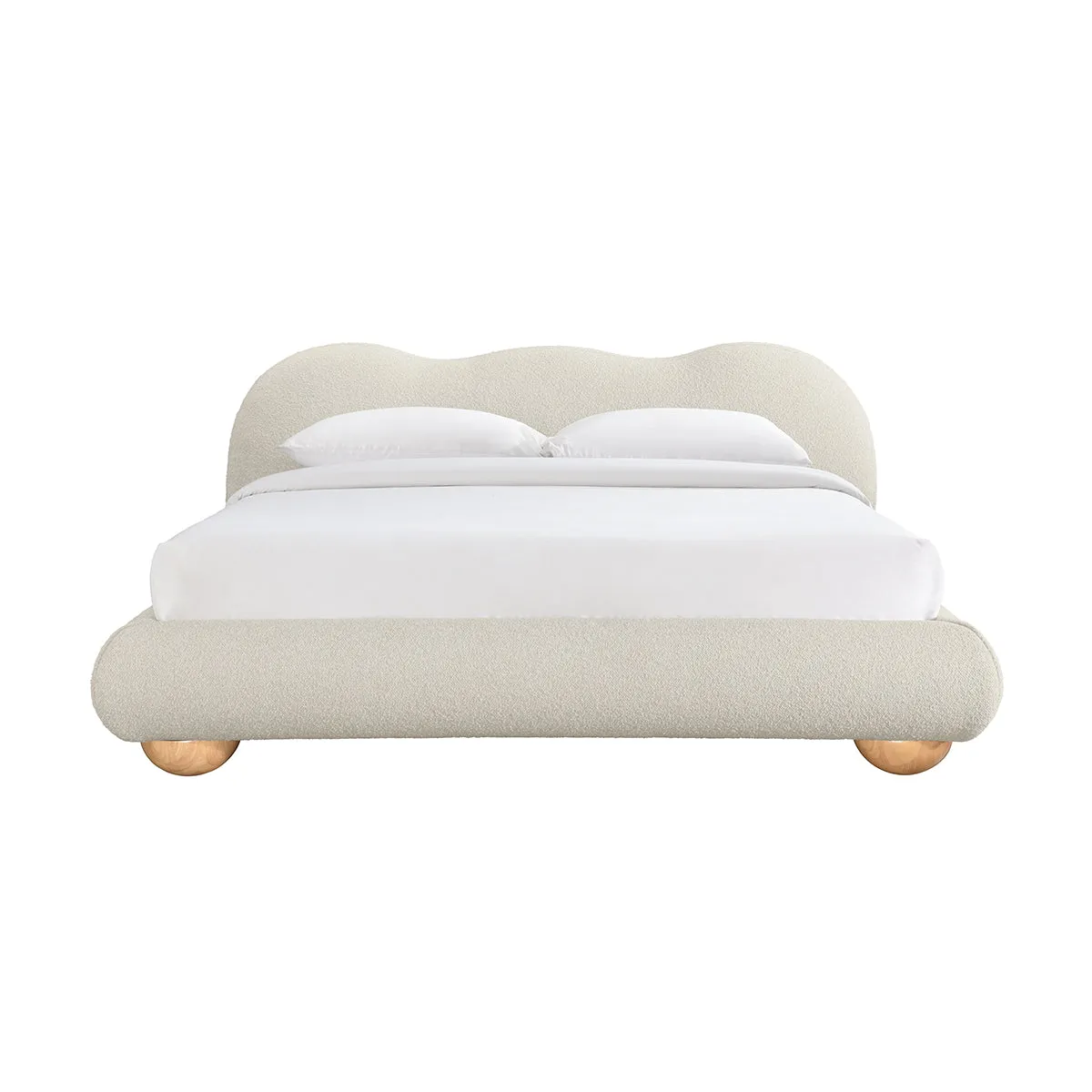 Amalfi Boucle King Bed (Sand)