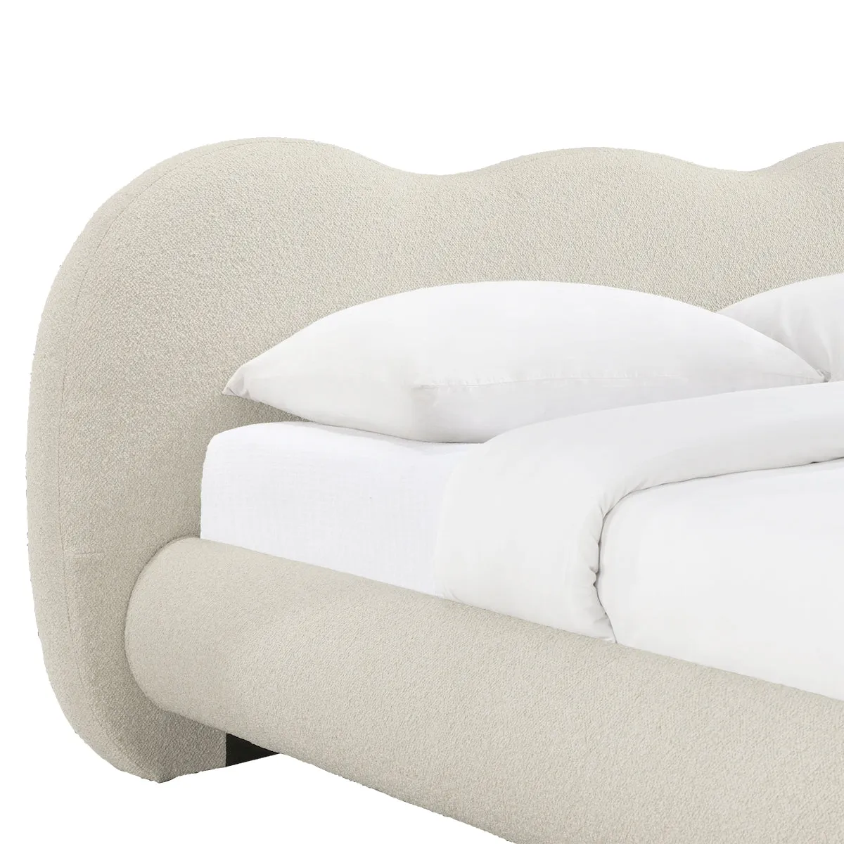 Amalfi Boucle King Bed (Sand)