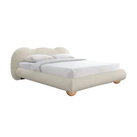 Amalfi Boucle King Bed (Sand)