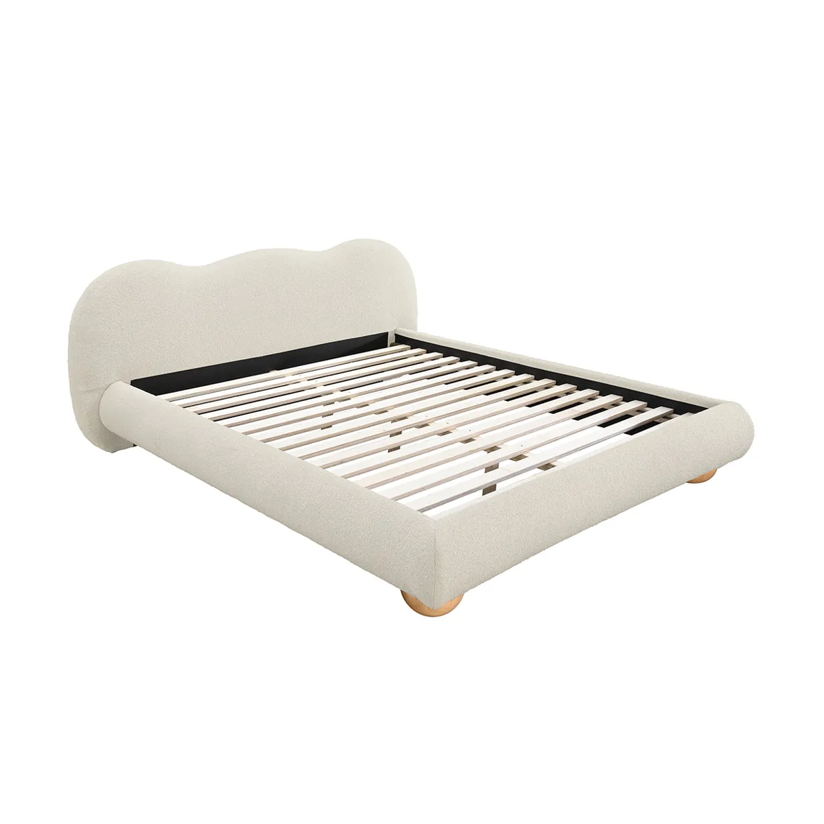 Amalfi Boucle King Bed (Sand)