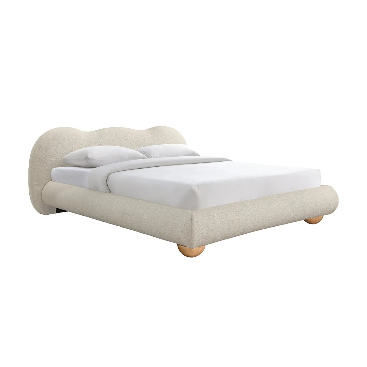 Amalfi Boucle King Bed (Sand)