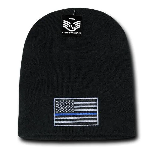 America USA Flag Knit Beanies (Cuffless) - R95