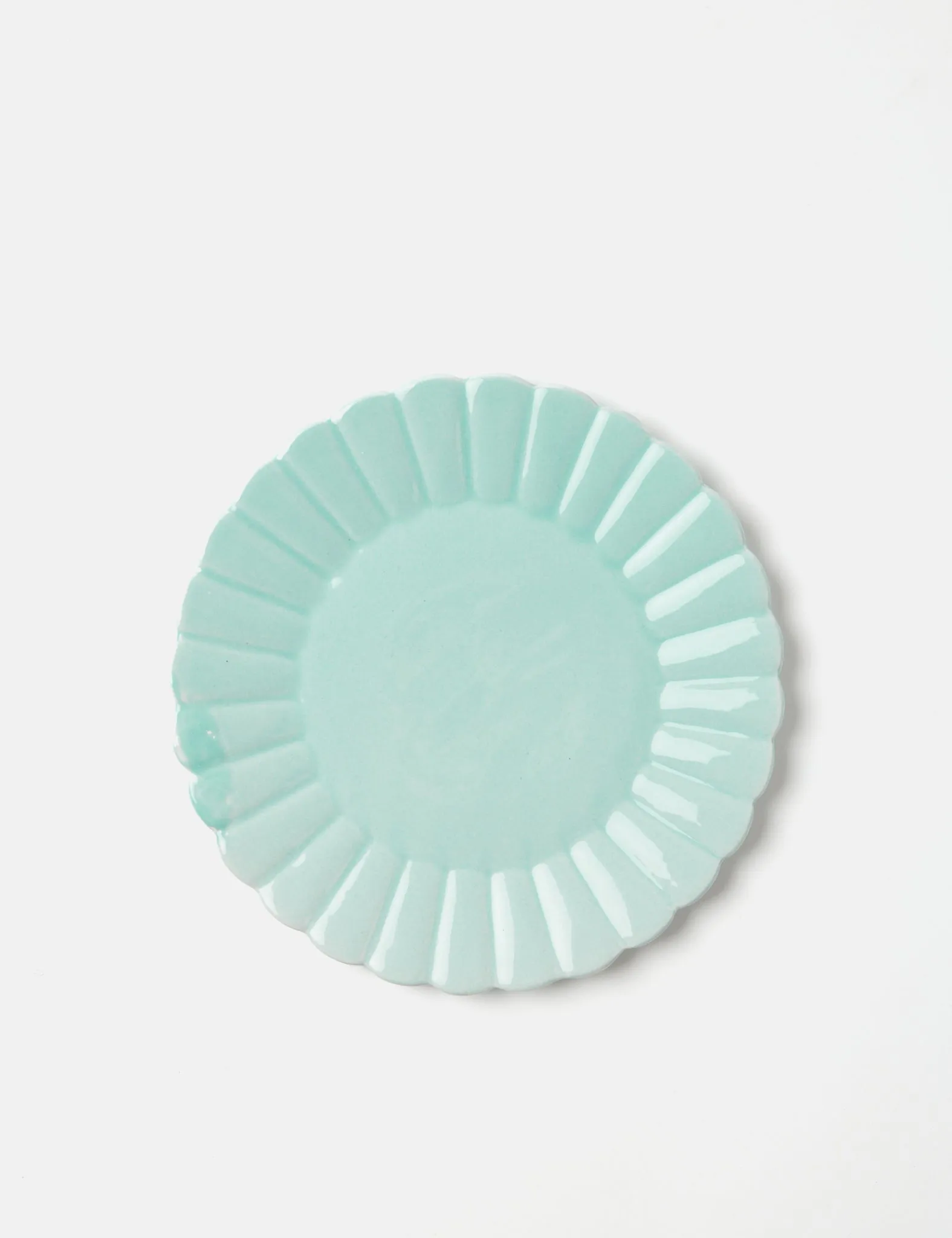 & Klevering Large Plate Scallop - Blue