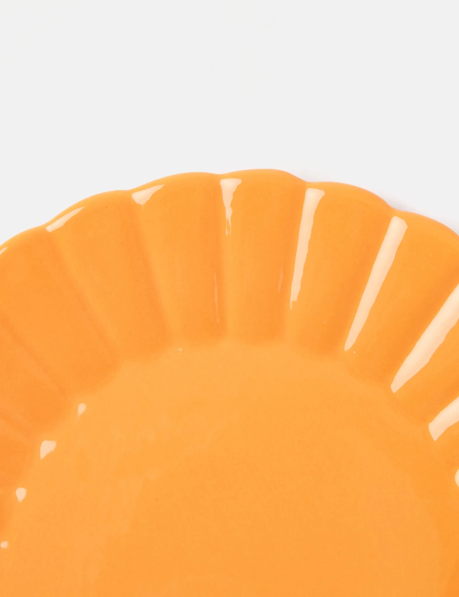 & Klevering Large Plate Scallop - Orange