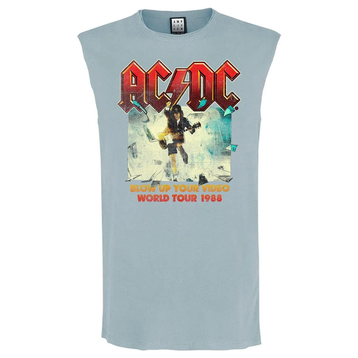 Amplified Mens Blow Up Your Video AC/DC Sleeveless Tank Top