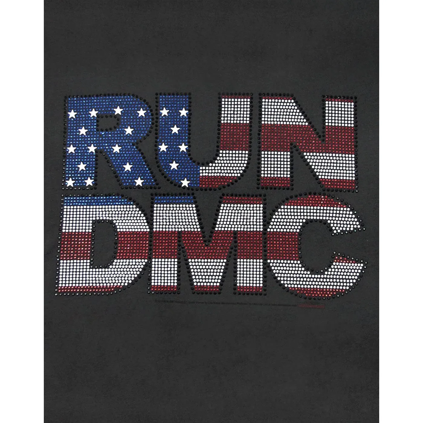 Amplified Womens/Ladies Run DMC USA Diamante Tank Top