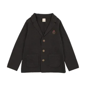 ANALOGIE GREY CREST KNIT BLAZER