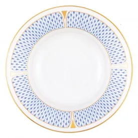 Art Deco Blue Rim Soup