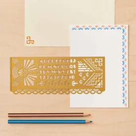 Art Deco, Design & Craft Drawing Stencil