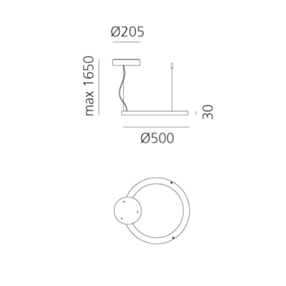 Artemide Ripple 50 suspension lamp LED