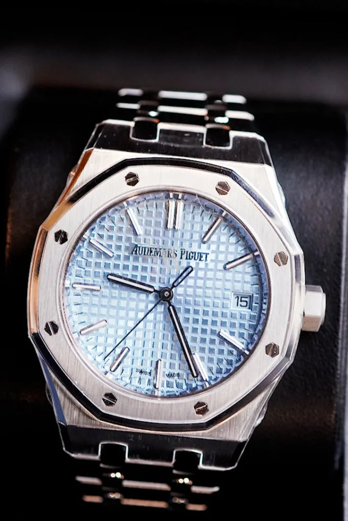 Audemars Piguet Royal Oak Light Blue Dial Stainless steel Watch 15550ST.OO.1356ST.08