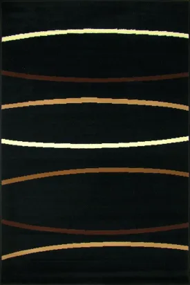 Bello Abstract Rug - 120 Black