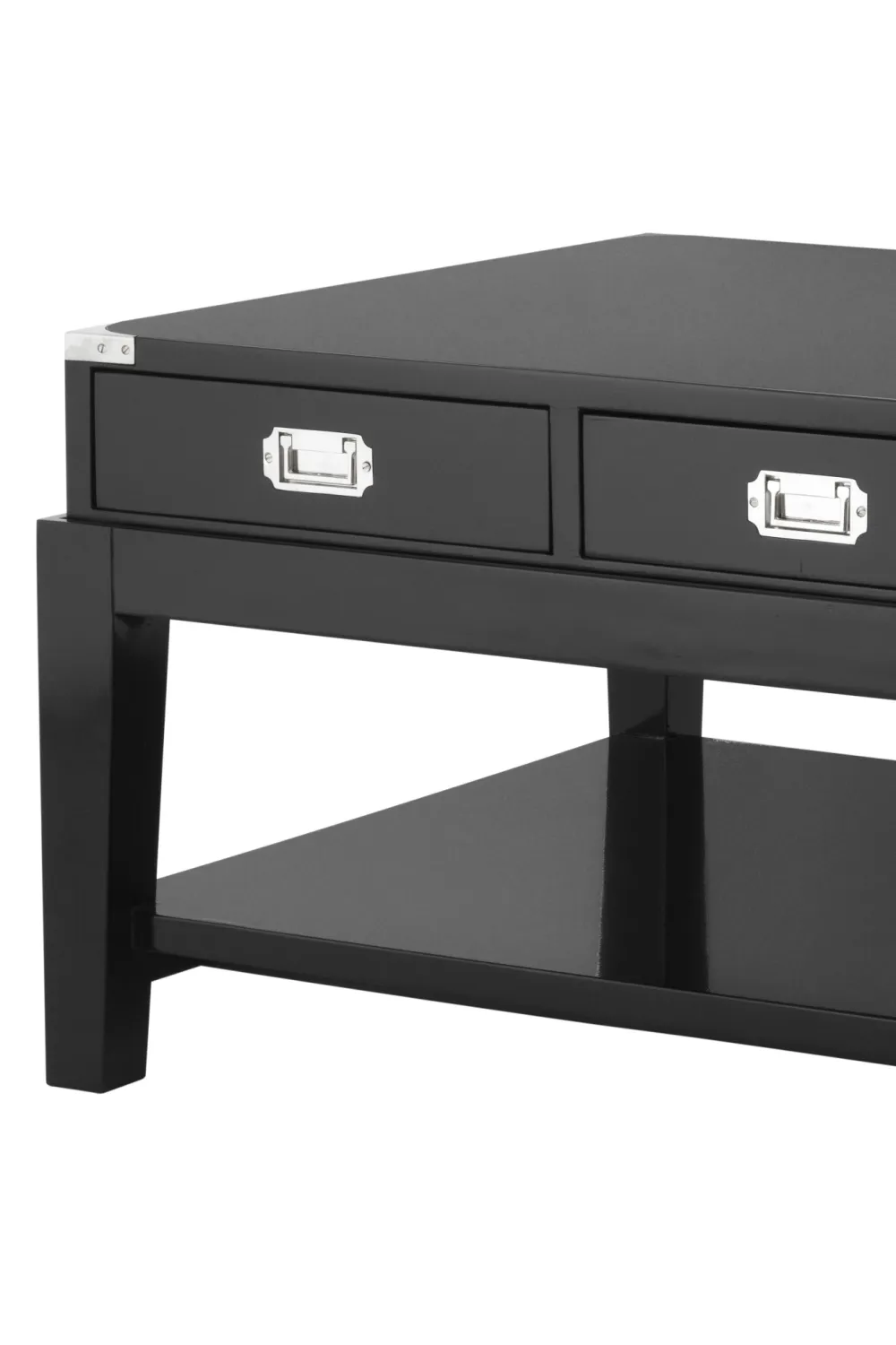 Black 3 Drawer Coffee Table | Eichholtz Military
