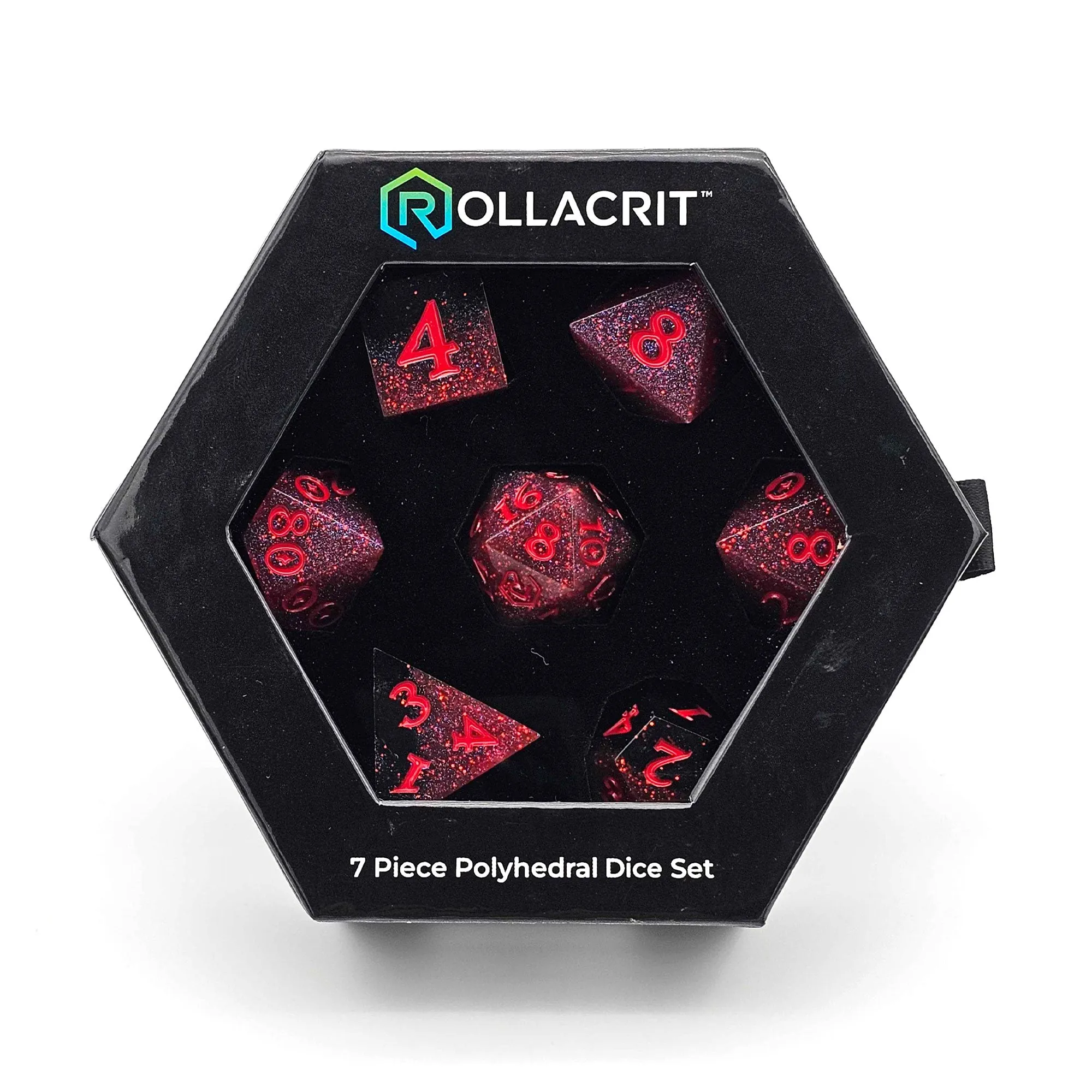 Blood Hunter Custom Sharp Edge Resin 7pc Dice Set