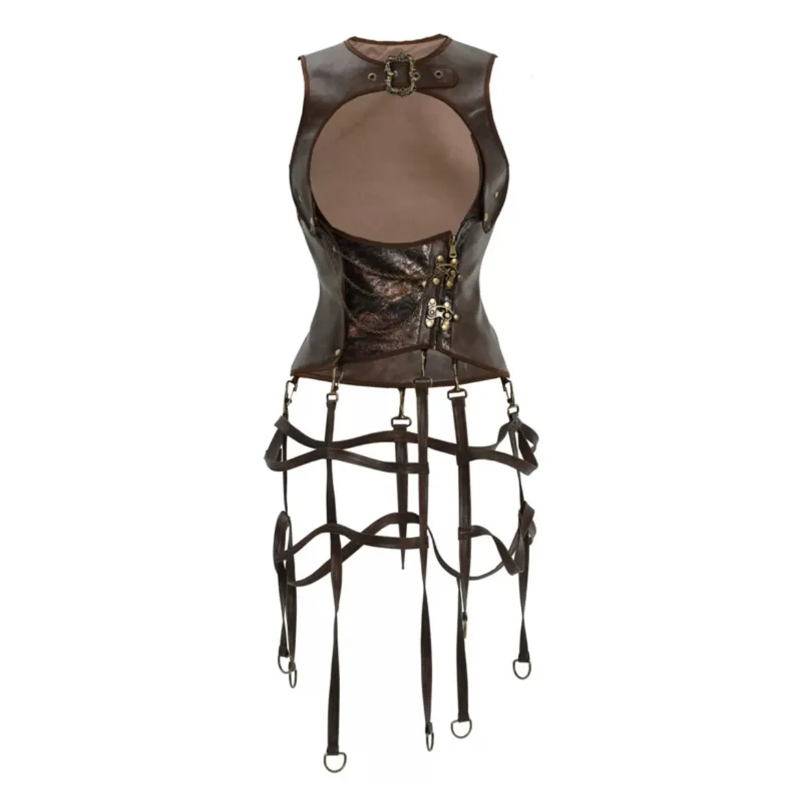 [Blood Supply] Dragon Era steampunk PU Corset Vest