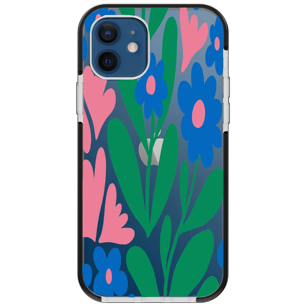 Blue Blossom Bouquet iPhone Case