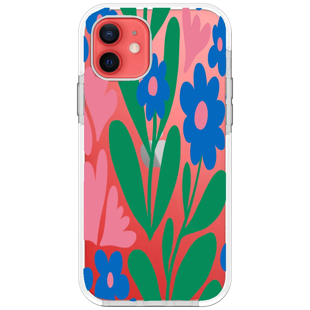 Blue Blossom Bouquet iPhone Case