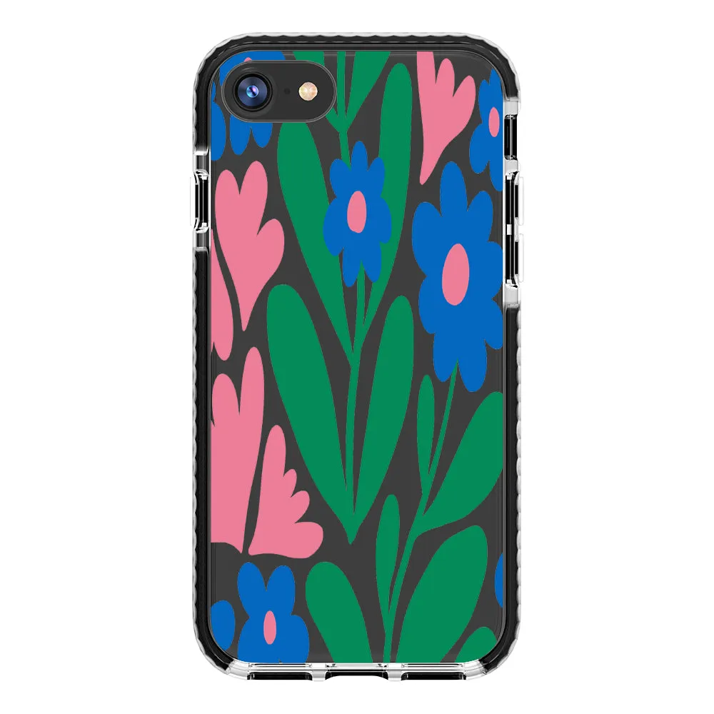 Blue Blossom Bouquet iPhone Case