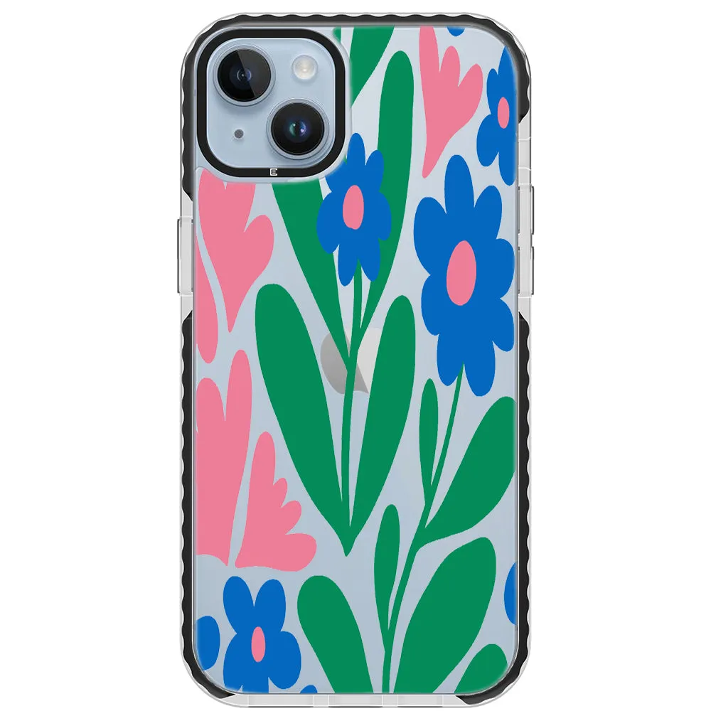 Blue Blossom Bouquet iPhone Case