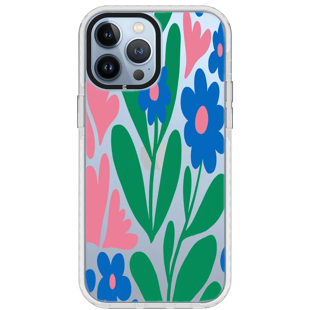 Blue Blossom Bouquet iPhone Case