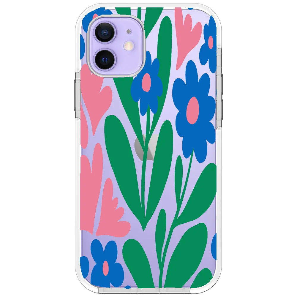 Blue Blossom Bouquet iPhone Case