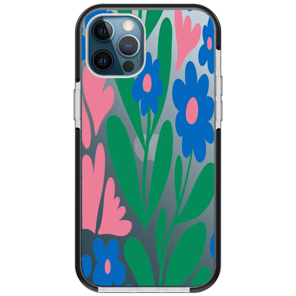 Blue Blossom Bouquet iPhone Case