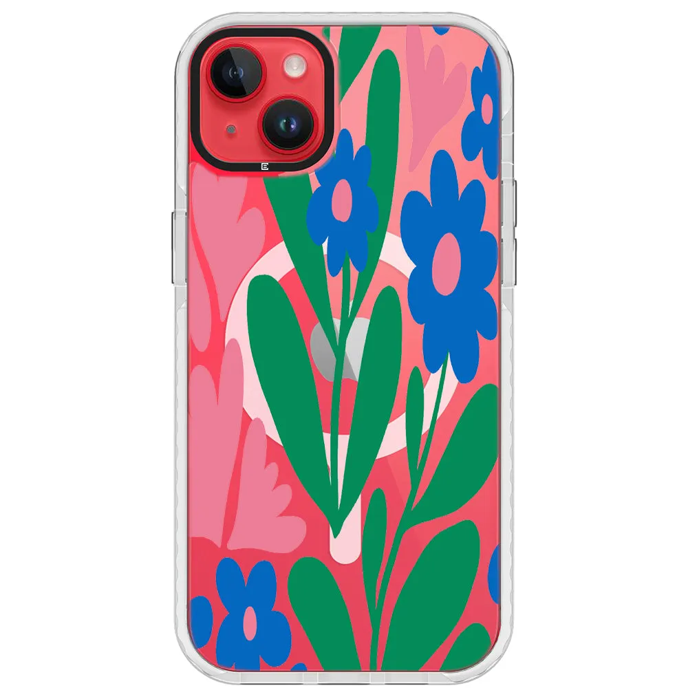 Blue Blossom Bouquet iPhone Case