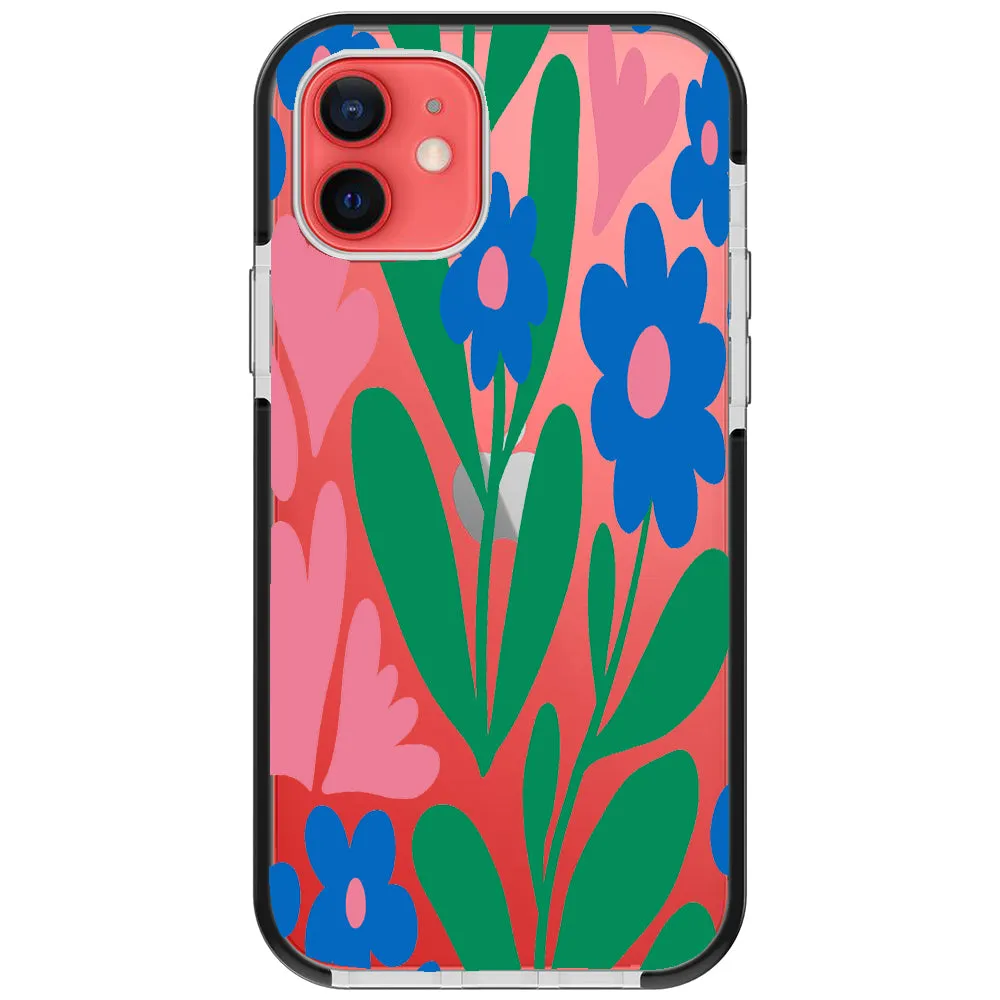 Blue Blossom Bouquet iPhone Case