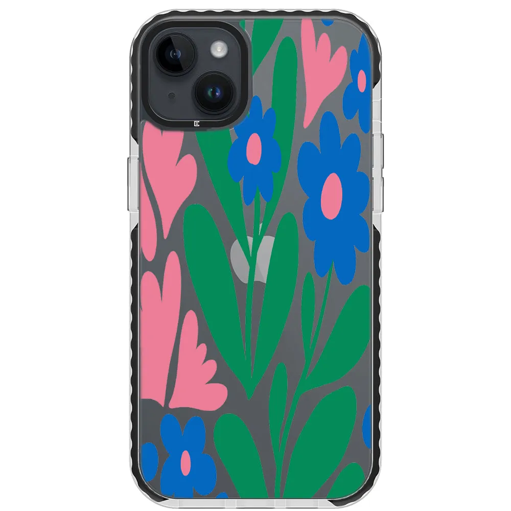 Blue Blossom Bouquet iPhone Case