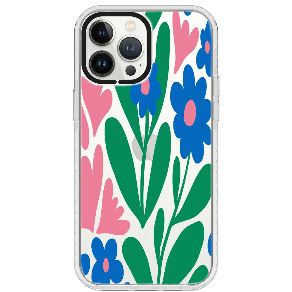 Blue Blossom Bouquet iPhone Case
