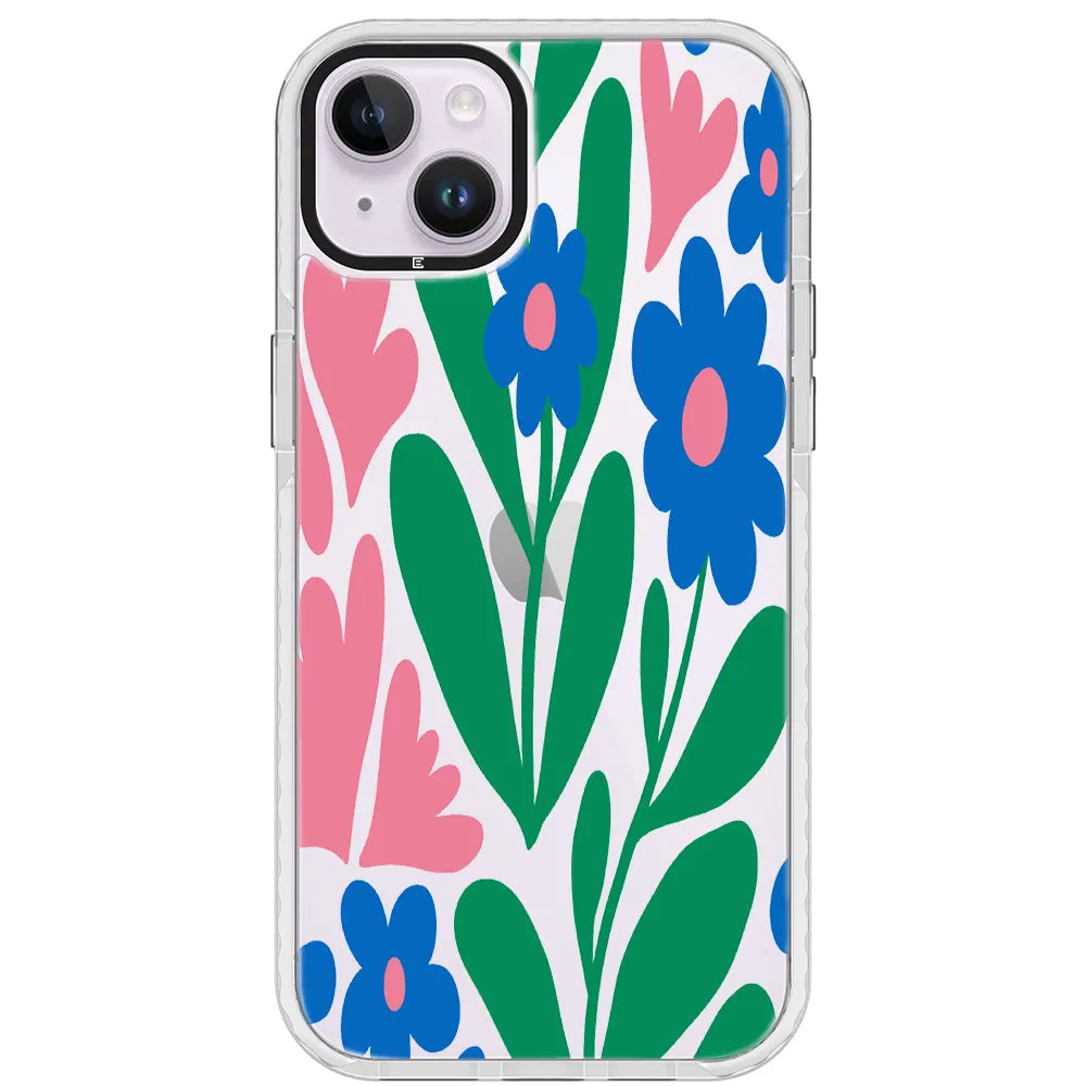 Blue Blossom Bouquet iPhone Case
