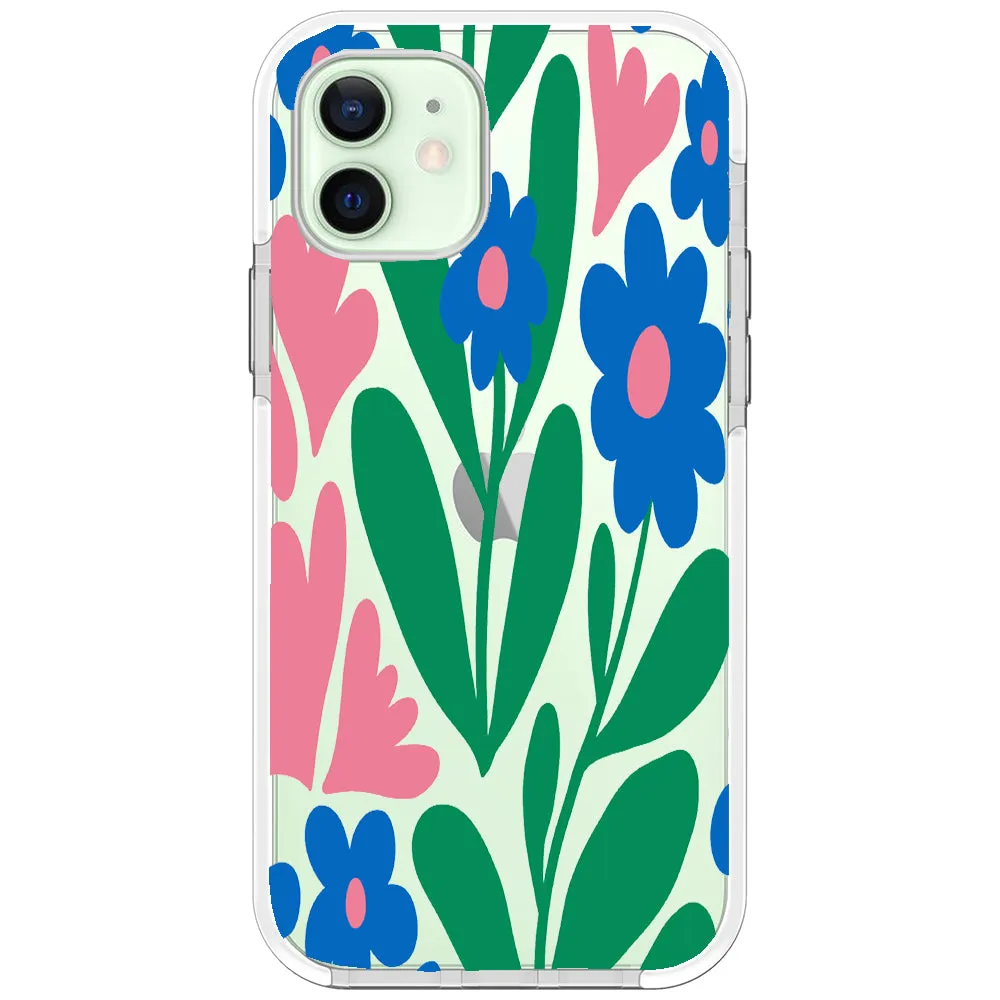 Blue Blossom Bouquet iPhone Case