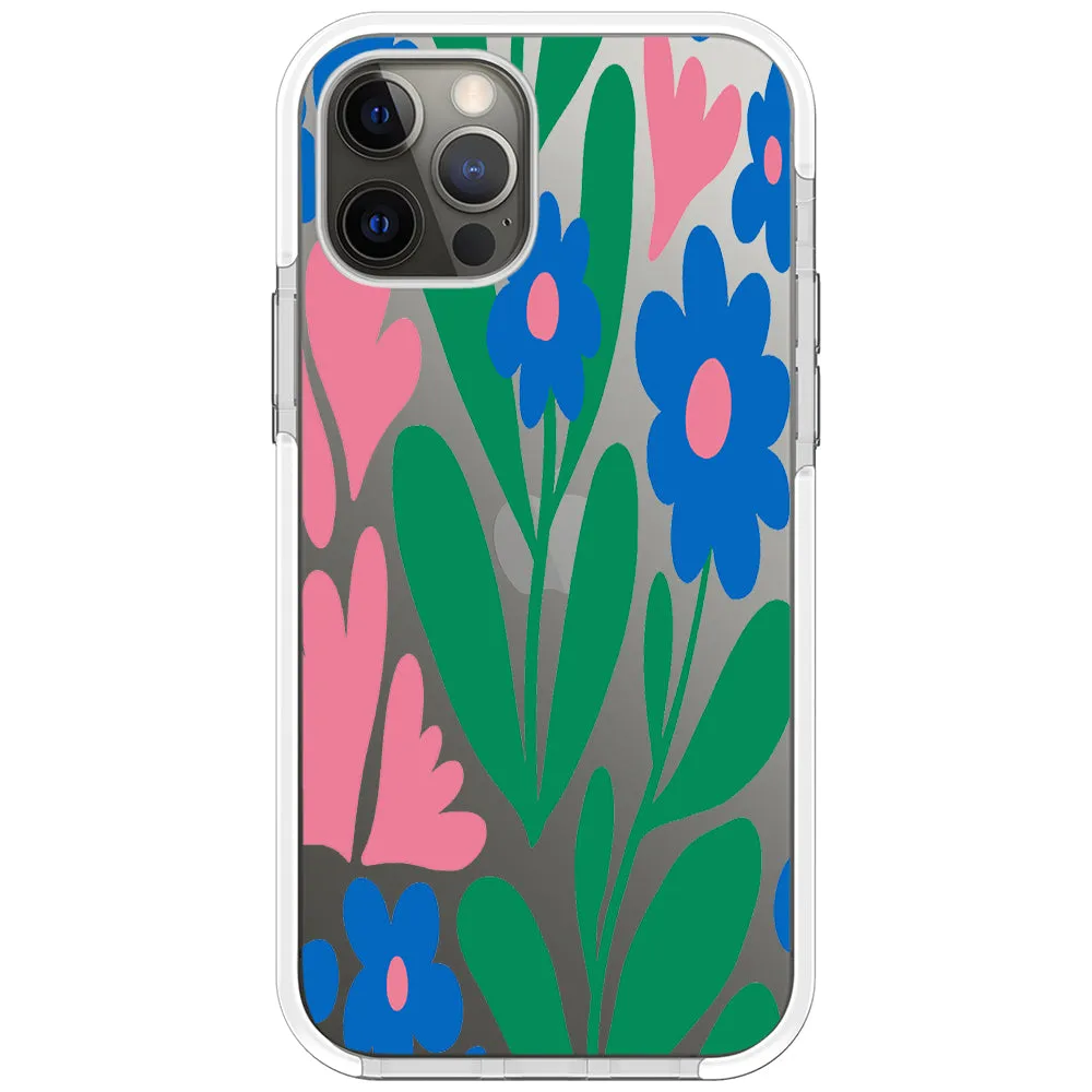 Blue Blossom Bouquet iPhone Case
