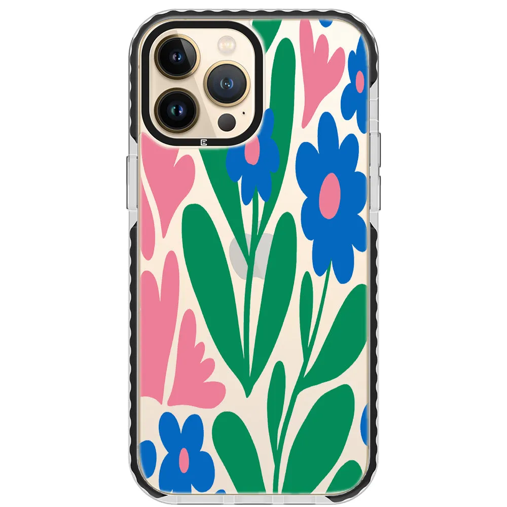 Blue Blossom Bouquet iPhone Case