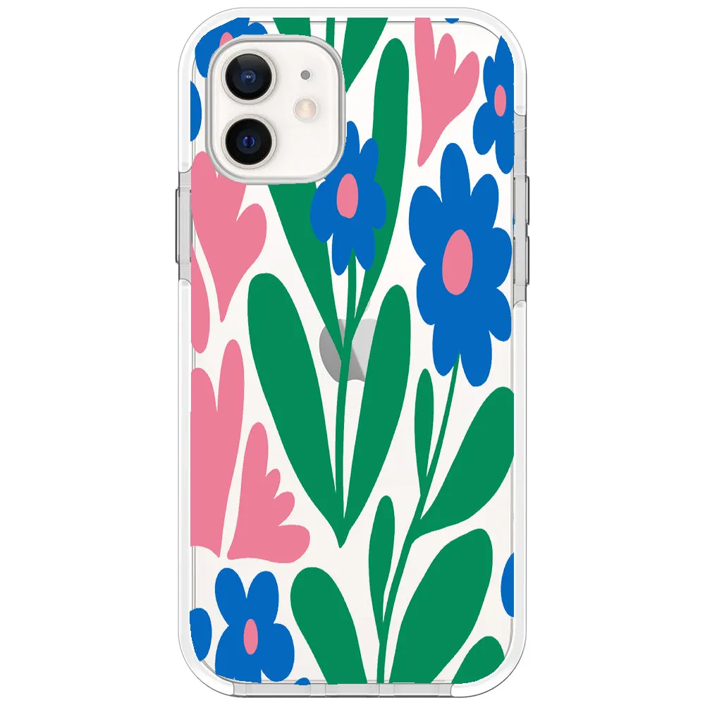 Blue Blossom Bouquet iPhone Case