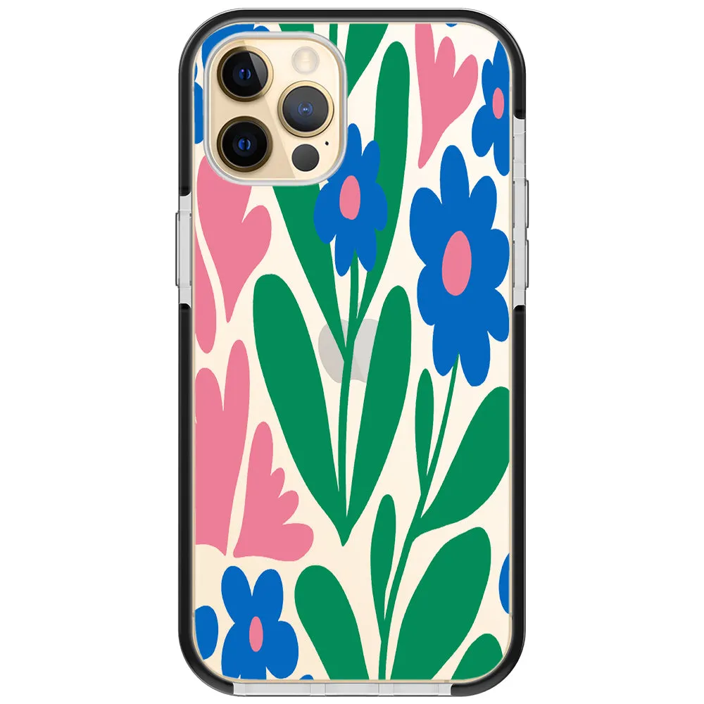 Blue Blossom Bouquet iPhone Case