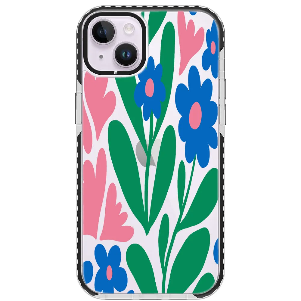 Blue Blossom Bouquet iPhone Case