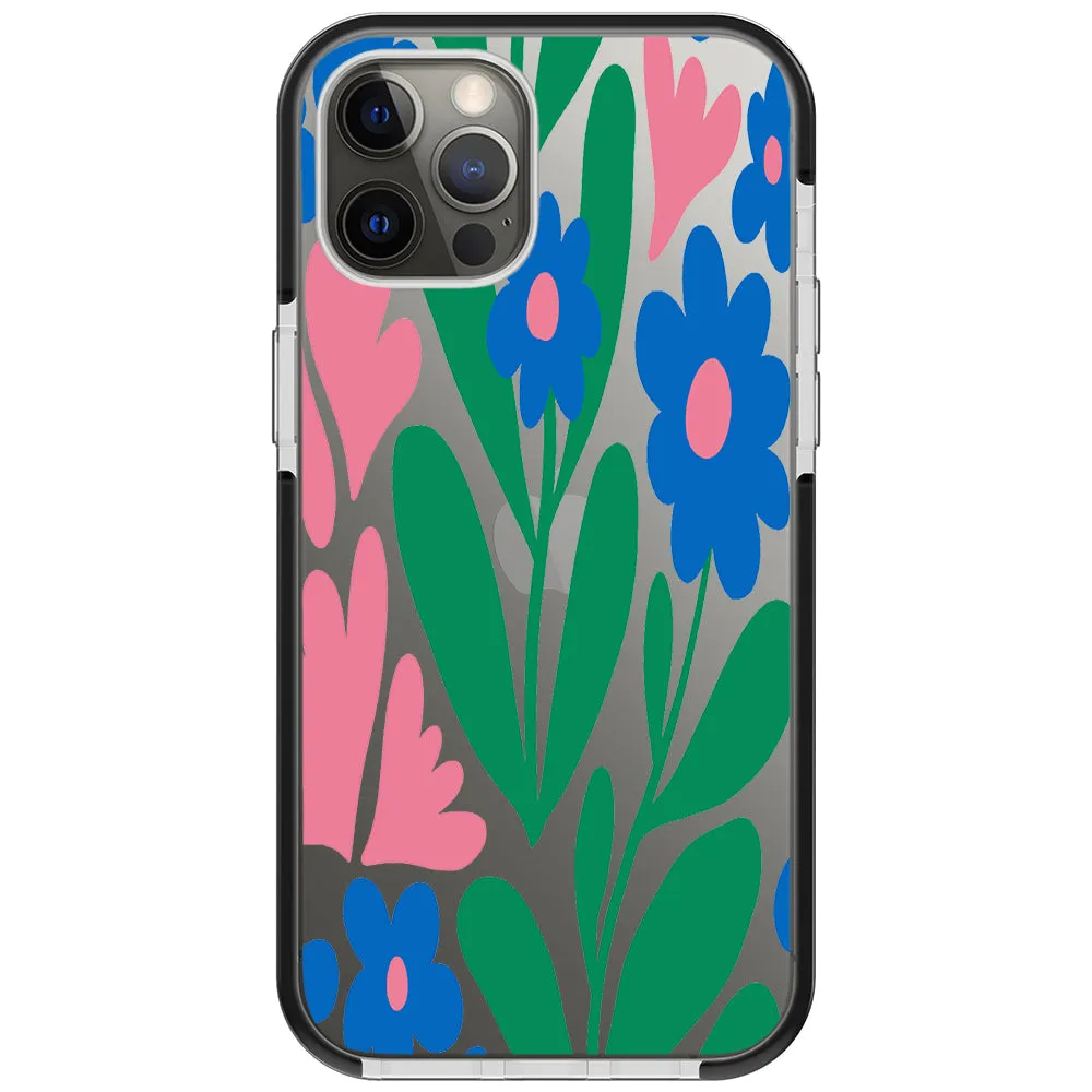 Blue Blossom Bouquet iPhone Case