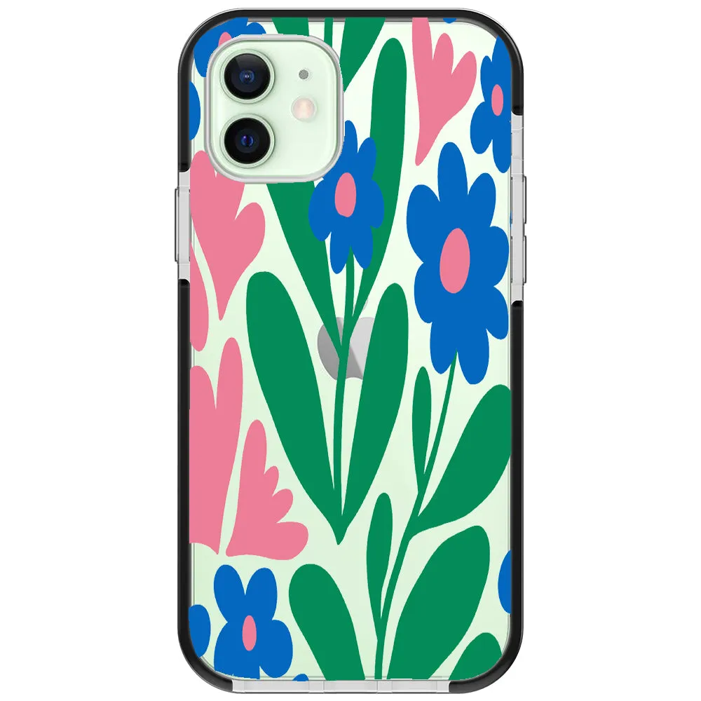 Blue Blossom Bouquet iPhone Case