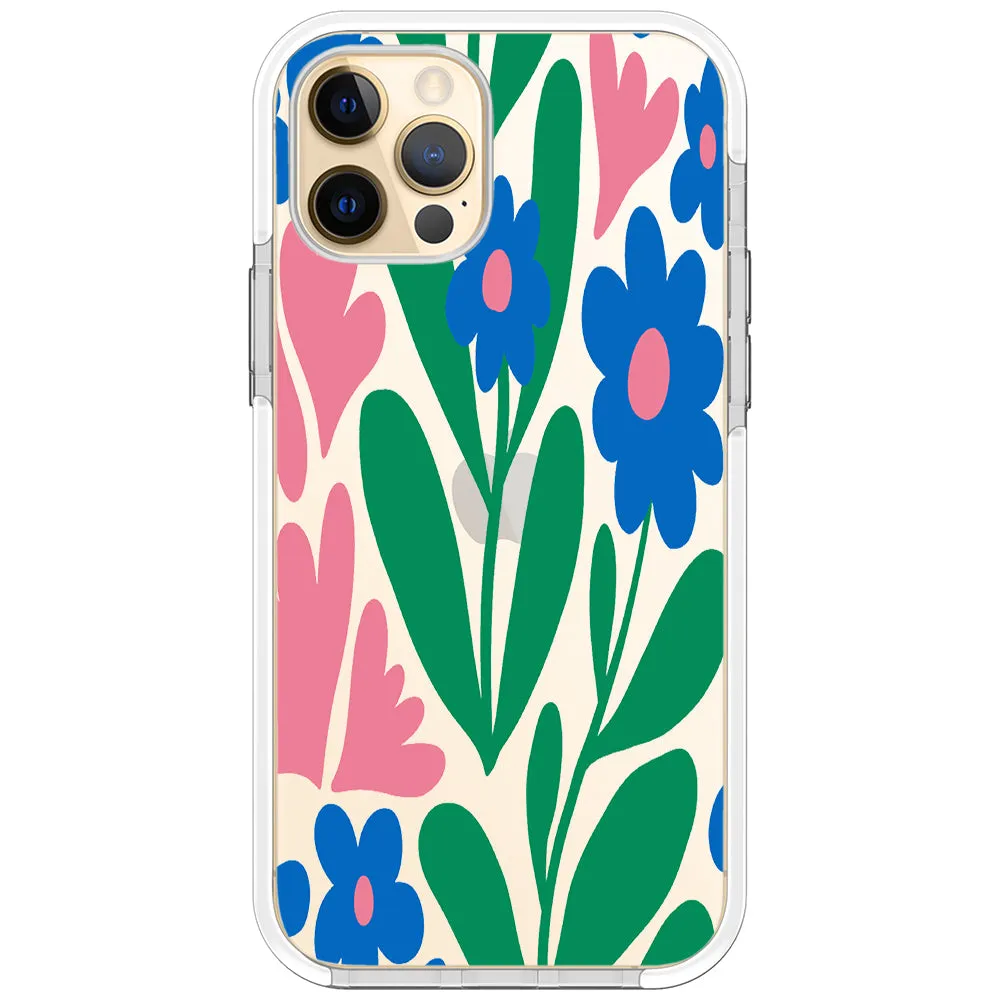 Blue Blossom Bouquet iPhone Case