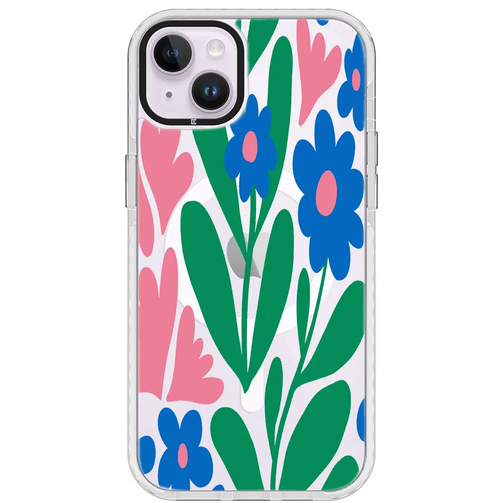 Blue Blossom Bouquet iPhone Case