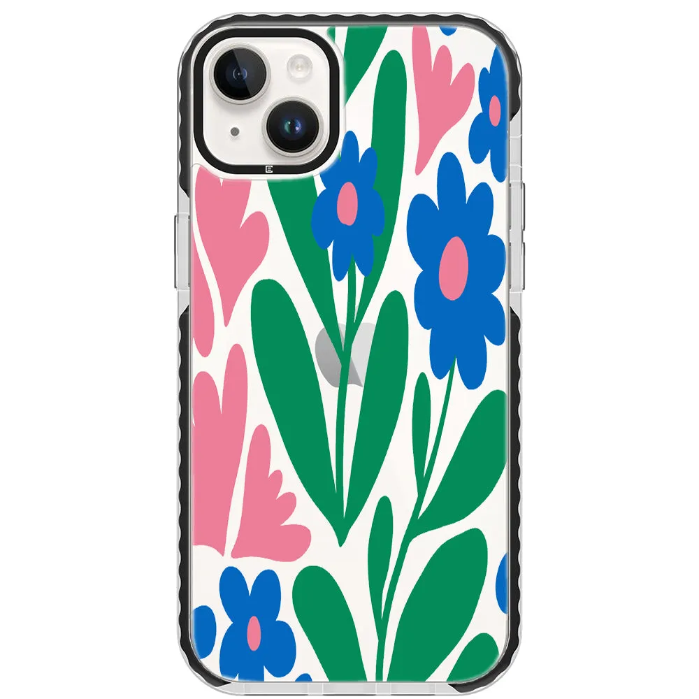 Blue Blossom Bouquet iPhone Case