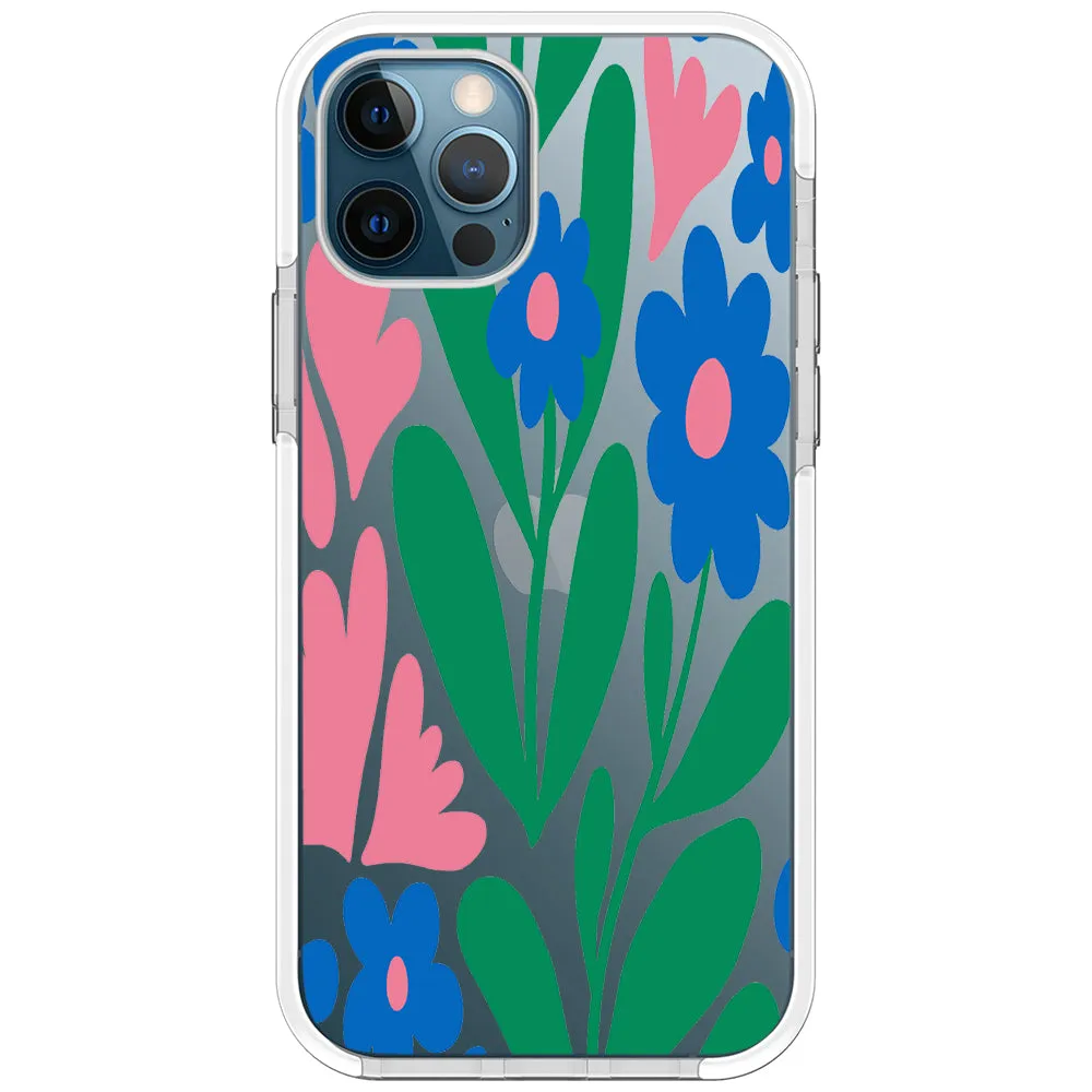 Blue Blossom Bouquet iPhone Case